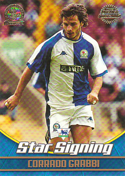 Corrado Grabbi Blackburn Rovers 2002 Topps Premier Gold Star Signing #BR1